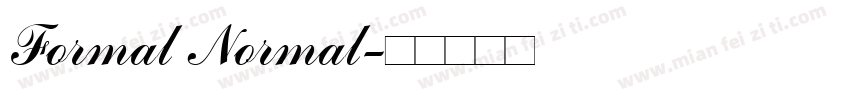 Formal Normal字体转换